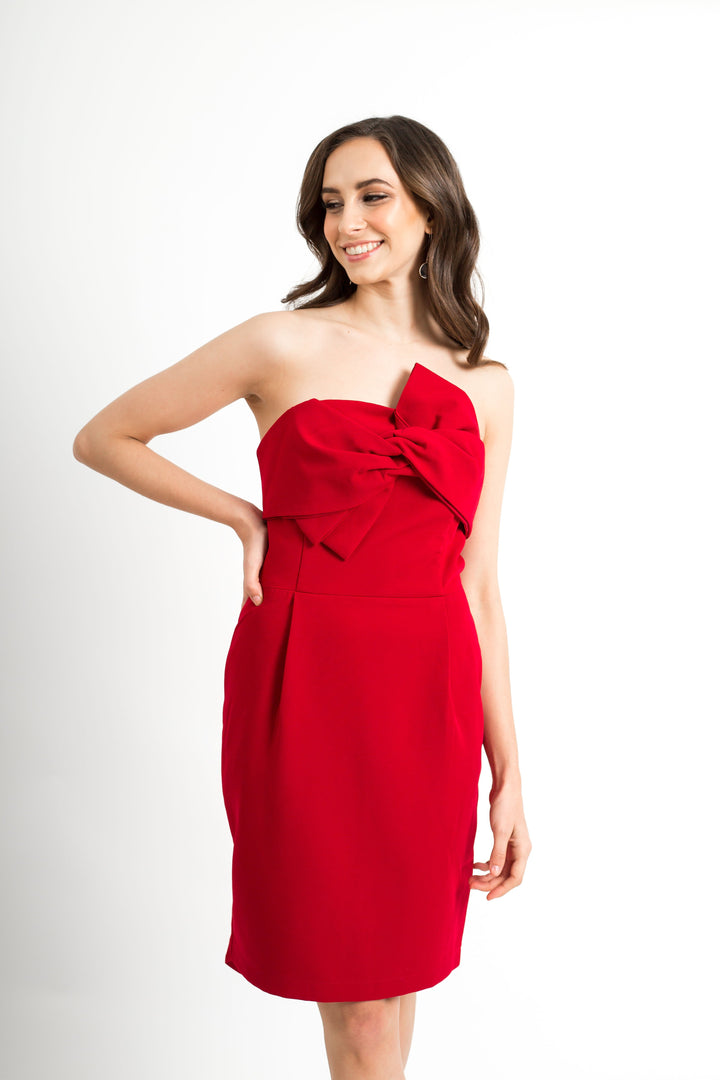 Red Dress with Bow