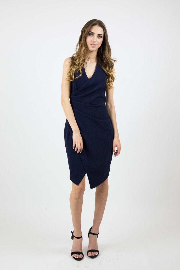Blue midi dress